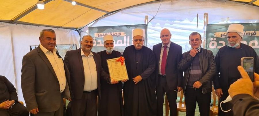 وفد الطائفة الدرزية يقوم بزيارة وتهنئة القائمة الموحدة